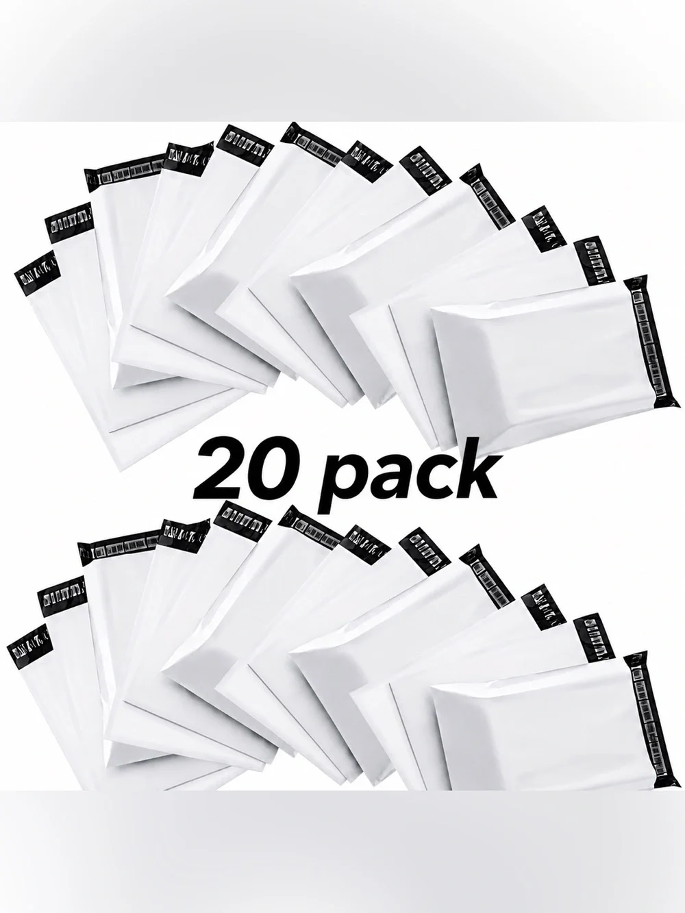 White Shipping Mailer Envelopes 20 Pack
